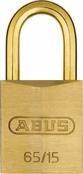 Abus Hængelås 65/15 Messing Bøjle. Blister 5 Abus Hængelås 65/15 Messing Bøjle. Blister - Billede 3