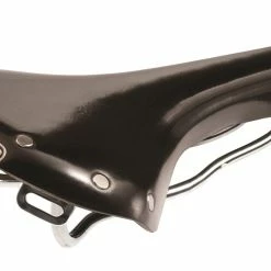 Brooks Shallow Antik Retro Læder Cykelsadel, Sort