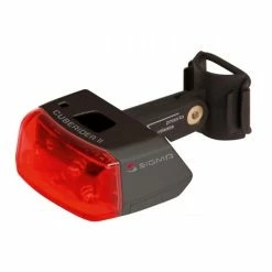 SIGMA Baglygte Cuberider II Sort Fast Lys El. Blink