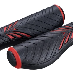Bike Attitude Ergonomisk Kraton Cykelhåndtag Med Gel, Sort/rød - 130 Mm