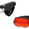 Bike Attitude Lygtesæt Forlygte 1 LED/Bag 5 LED Ø22,2-31,8mm Inkl. Batteri -BROOKS Sadel Butik bike attitude lygtesaet forlygte 1 ledbag 5 led oe222 318mm inkl batteri
