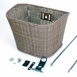 Bike Attitude Plast Rattan Kurv Mørk Brun