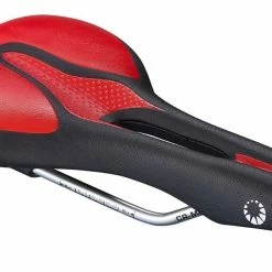 Bike Attitude Sport GSS Cykelsadel M. Affjedring, Sort/rød