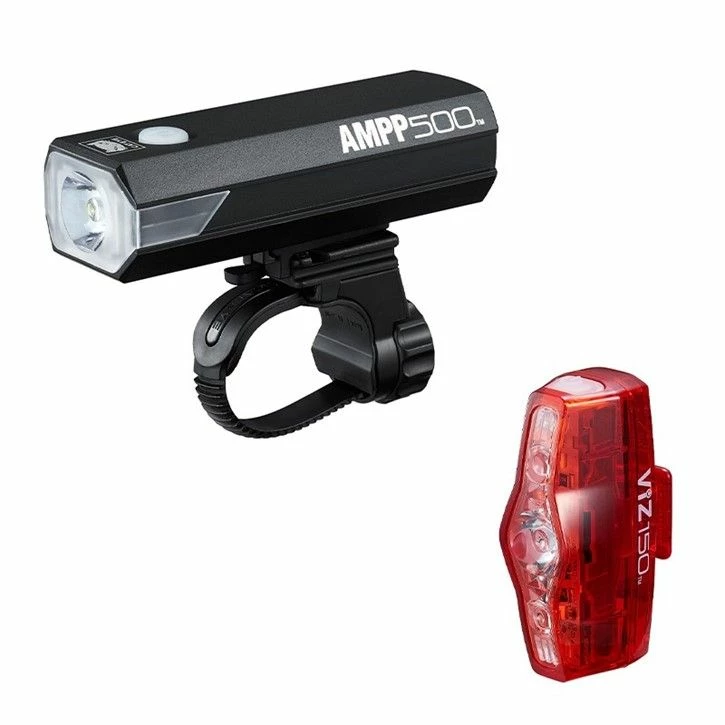 Cateye Lygtesæt AMPP500/ViZ150 USB Opl. 500/150 Lumen 3 Cateye Lygtesæt AMPP500/ViZ150 USB Opl. 500/150 Lumen