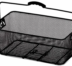 ECykelhjelm.dk CYKELKURV BAG NET, SORT 45X25X17CM