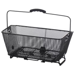 ECykelhjelm.dk Cykelkurv Bag Sort, Til El-cykel. Inkl Klemme Beslag