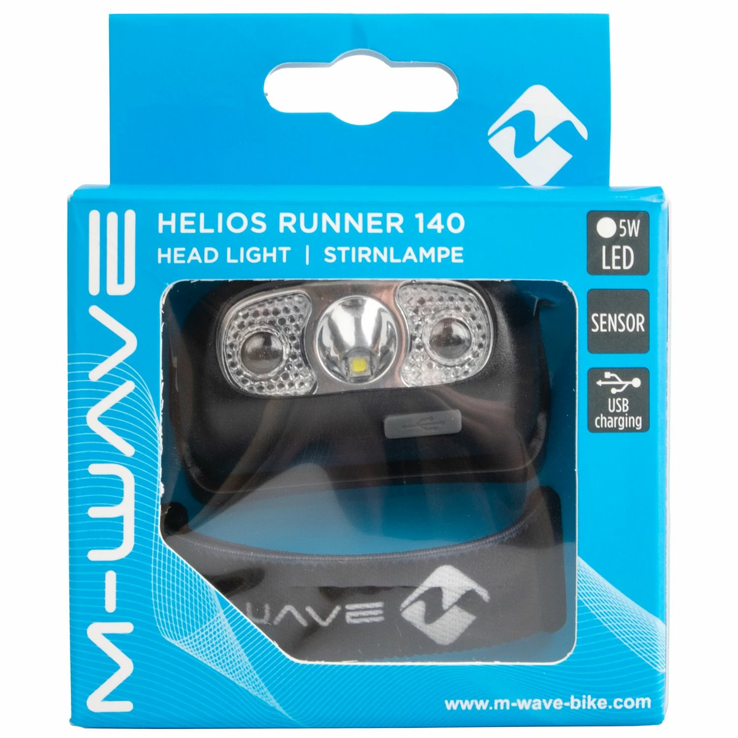 M-Wave Forlygte Helios Runner140 Lumen Genopladelig Led Sort 5 M-Wave Forlygte Helios Runner140 Lumen Genopladelig Led Sort - Billede 4
