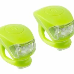 Grøn M-wave LED Cykellygtesæt