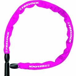 TRELOCK Kædelås BC 115, 110cm/4mm, Lyserød, Lv1