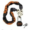 KrptoLok Kædelås Messenger Med Hænglås, 9.5mmx100cm. -BROOKS Sadel Butik kaedelaas messenger med haenglaas 95mmx100cm