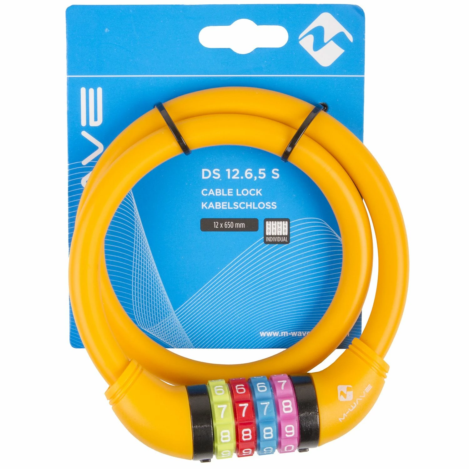 ECykelhjelm.dk Orange Kodelås Til Cykel 12 X 650mm 4 ECykelhjelm.dk Orange Kodelås Til Cykel 12 X 650mm - Billede 2