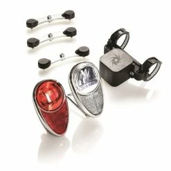 Reelight Lygtesæt RL 721 Forlygte Oplyser Vej Baglygte Blink Mont Sadelpind