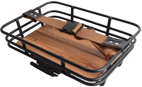 Atran Retro AVS Cykelkurv Med Rem Og Træbund, 29 X 40 X 7 Cm, 23L 3 Atran Retro AVS Cykelkurv Med Rem Og Træbund, 29 X 40 X 7 Cm, 23L