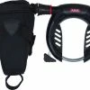 Abus Ringlås 5955 Pro Shield M/kæde Og Taske X-PLUS 5955 NR BK+ 6KS/100 + ST 5950 X-PLUS -BROOKS Sadel Butik ringlaas 5955 pro shield mkaede og taske x plus 5955 nr bk 6ks100 st 5950 x plus