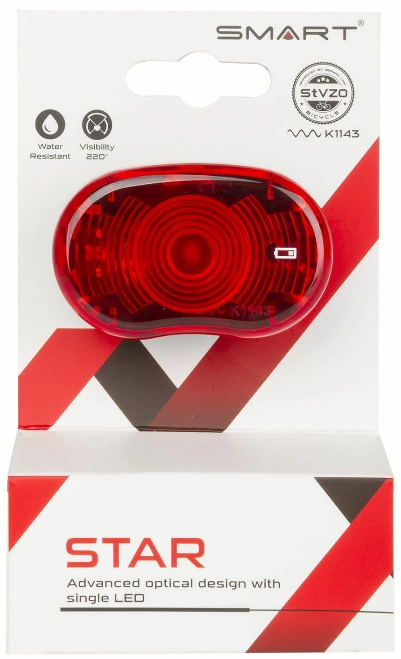 ECykelhjelm.dk SMART Star Baglygte 4 ECykelhjelm.dk SMART Star Baglygte - Billede 2