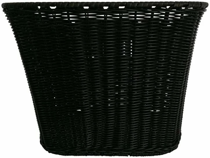 ECykelhjelm.dk Sort Plast Rattan Cykelkurv 3 ECykelhjelm.dk Sort Plast Rattan Cykelkurv