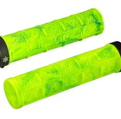 Supacaz Grizips Cykelhåndtag, Neon Gul/neon Blå Mønster