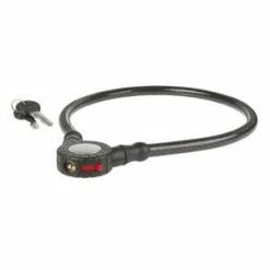 M-Wave Twist Lock Black Kabellås M. Nøgler, L: 65 Cm.